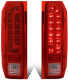 DNA Motoring TL-F15094-LED-CH-RD Pair Full LED Tail Light Rear Brake Lamps Set Replacement