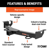 CURT 31198 2-Inch Front Receiver Hitch, Select Toyota Land Cruiser, Sequoia, Tundra