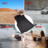 TAPTES All-Weather Floor Mats for Tesla Model Y 2021 2022 Accessories Custom Fit TPE Car Floor Liners Cargo Tray Trunk Waterproof Floor Mats Black Snowproof(1st & 2nd Row, Black)