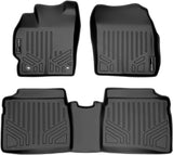 SMARTLINER Custom Fit Floor Mats 2 Row Liner Set Black for 2012-2015 Toyota Prius (No Prius V or C Models)