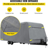 VEVOR RV Cover, 30'-33' Travel Trailer RV Cover, Windproof RV & Trailer Cover, Extra-Thick 4 Layers Durable Camper Cover, Waterproof Ripstop Anti-UV for RV Motorhome with Adhesive Patch & Storage Bag