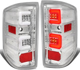 DNA Motoring TL-CSIL15-LED-CH-RD LED Tail Light Compatible With 14-19 Silverado 1500 / 15-19 Silverado 2500 HD 3500 HD NOT Fit LED Tail Light Models (Fits Halogen Tail Light Models Only)