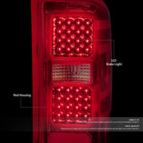 DNA Motoring TL-CSIL15-LED-CH-RD LED Tail Light Compatible With 14-19 Silverado 1500 / 15-19 Silverado 2500 HD 3500 HD NOT Fit LED Tail Light Models (Fits Halogen Tail Light Models Only)