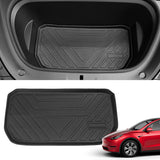 Xipoo Fit Tesla Model Y Trunk Mat Floor Mats Cargo Mat Cargo Liner for 2020 2021 2022 Tesla Model Y Accessories (Four Trunk Mats + Floor Mats)