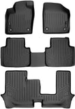 MAXLINER Floor Mats 3 Row Liner Set Black for 2018-2022 Volkswagen Atlas Without Fender Premium Audio System