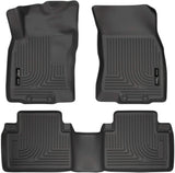 Husky Liners Weatherbeater Series | Front & 2nd Seat Floor Liners - Black | 98671 | Fits 2014-2020 Nissan Rogue w/ 3rd Row Seats, 2014-15 Nissan X-TRAIL 3 Pcs