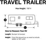Classic Accessories Over Drive PolyPRO3 Deluxe Travel Trailer Cover or Toy Hauler Cover, Fits 15' - 18' RVs (80-351-303101-RT)