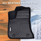 JDMON All Weather Floor Mats Compatible with 2011-2022 Dodge Charger RWD / Chrysler 300 RWD, Custom Fit Car Floor Liner 2 Row Front & Rear Black TPE