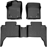 SMARTLINER Custom Fit Floor Mats 2 Row Liner Set Black Compatible with 2018-2022 Toyota Tacoma Double Cab