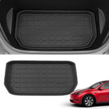 Xipoo Fit Tesla Model Y Frunk Mat Trunk Liner Floor Mats TPE Cargo Mat Backrest Mat for 2022 2021 2020 Tesla Model Y 5 Seater Accessories (Set of 9 Mats)