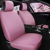Red Seat Covers Universal Leather Seat Cover Comfortable Car Seat Cover 2/3 Covered 11PCS Fit Car/Auto/SUV (A-China red)