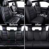 Coverado Jeep Grand Cherokee Seat Covers, Waterproof Faux Leather Seat Protectors Customized Seat Cushions Full Set, Fit for Jeep Grand Cherokee 2011-2022, Black