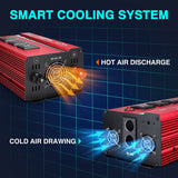 Maxpart 2000W Power Inverter 12v DC to 110v AC Converter with 3 AC Outlets, 2000 Watts Car Power Inverters for Vehicles with USB Charging Port (0-2.4A), Inverter for Car Cigarette Lighter,2022 New