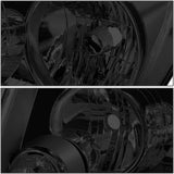 DNA Motoring HL-OH-GCH11-SM-CL1 Smoked Lens Headlights Replacement For 11-13 Grand Cherokee