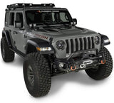 Rugged Ridge 11549.03 Arcus Front Bumper Tube Overrider, Black, 18-Current Jeep Wrangler JL