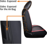Aierxuan Jeep Wrangler JK JL 4-Door Seat Covers Full Set Custom Fit 2007-2022 Unlimited X Rubicon 392 Sahara Willys Sport High Altitude 4X4 Truck Pickup Waterproof Leather Cushions(Full Set/Black-R)