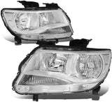 DNA Motoring HL-OH-CCO15-CH-CL1 Chrome Housing Headlights Replacement For 15-20 Colorado