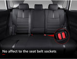 Xipoo Fit Toyota RAV4 Seat Covers Front and Rear PU Leather Seat Covers for Toyota Rav4 2019 2020 2021 2022 Accessories (2019-2022 RAV4 Hybrid XSE, Black)