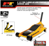 Performance Tool W1627 3.5 Ton (7,000 lbs.) Capacity Low Profile Service Jack