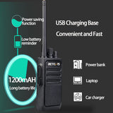 Retevis RT17 Walkie Talkies Long Range, Durable 2 Way Radios with Headset, Rechargeable Two Way Radio with USB Charging Base,Portable for Adults School Police Business Warehouse Construction(6 Pack)