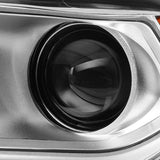 DNA Motoring OEM-HL-0116-L Chrome Housing Factory Style Driver Side Projector Headlight Replacement For 14-20 Durango