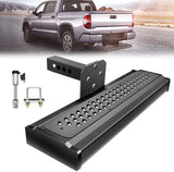 Large Trailer Tow Hitch Steps with 2" Receiver Bumper Guard Defender fit for SUV/Pickup Truck/Van Upgraded Double-Sided Use Non-Slip Pattern with Pin Lock & U-Bolts Stabilize, Black