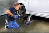 Powerbuilt 3000 Pound Triple Lift Garage Jack, Heavy Duty Vehicle, Truck, Car, Motorcycle, Transmission Lift, 1.5 Ton Capacity, 620622