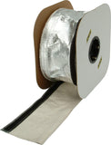 Design Engineering 010487B50 2-1/2" x 50ft Spool Aluminized Sleeving for Ultimate Heat Protection (with Hook and Loop Closure)