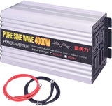 VQBAA 4000w Power Inverter DC 12V to 110V AC Car Pure Sine Wave Inverter with,Electrical Equipment Suitable for Camping or Traveling, Household appliances or Outdoor workplaces