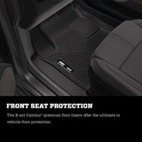 Husky Liners X-act Contour Series | Front & 2nd Seat Floor Liners - Black | 54208 | Fits 2019-2022 Chevrolet Silverado/GMC Sierra 3 Pcs