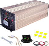 MWXNE 2000 Watts Power Inverters, 12V DC to 110V AC Pure Sine Wave Car Power Adapter with LCD Display, Remote Control, 3 Outlets and Dual 4.2A USB Charging Ports