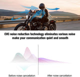 Motorcycle Bluetooth Headset,FODSPORTS V6S 1000m Helmet Headset,2~6 Riders Motorcycle Bluetooth Intercom,Bluetooth Motorcycle Helmet Communication System FM/Hard/Soft Mic/Waterproof(2PACK)