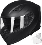 ILM Motorcycle Snowmobile Full Face Helmet Pinlock Insert Anti-Fog Dual Visor Motocross ATV Casco for Men Women DOT