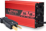LZFAN Battery Charger for Club Car, EZGO Golf Carts with Crowfoot Plug (36V18AMP)