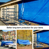 Blue Tarp, Tarps Heavy Duty Waterproof, Waterproof Plastic Poly 16 Mil Thick Tarpaulin with Metal Grommets Every 19.5 Inches - Emergency Rain Shelter, Outdoor Cover, and Camping Use 20x30