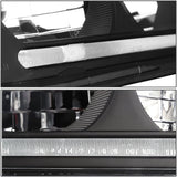 DNA Motoring HL-LB-CI00-BK-AM Black Amber Headlights With LED Day Running Light Bar Replacement For 00-05 Impala