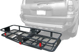 MaxxHaul 70103 Hitch Mount Steel Folding Cargo Carrier - 60" x 21"