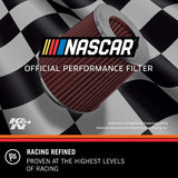 K&N Universal Air Intake System: High Performance, Premium, Guaranteed to Increase Horsepower: Flange Diameter: 2.75 In, Filter Height: 4.875 In, Shape: Round Reverse Tapered, RC-5052AB