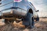 Husky Liners Mud Flaps | Kick Back Mud Flaps 12" Wide - Stainless Steel Top and Weight - Stainless Steel | 17097 | Fits Chevrolet Silverado, Ford F-150, Dodge Ram, Toyota Tocoma/Tundra 2 Pcs