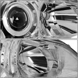 DNA Motoring OEM-HL-0080-R Factory Style Chrome Passenger Side Projector Headlight Replacement For 10-14 Outback Legacy