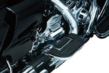 Kuryakyn 4357 Motorcycle Foot Control Component: Ribbed Folding Boards for Driver or Passenger Floorboards, Wrinkle Black, 1 Pair