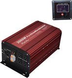 DC12V to AC110V60Hz Pure SINE Wave Power Inverter with Continuous Output Power 3000W,4 American SOCKE and LCD Wire Remote KIT.