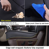 LUCKYMAN CLUB D01-ZGJ Ram Seat Covers, Fit for 2007-2022 Ram 1500 2500 3500 Crew Quad Double Regular Mega Cab with Center Console Cover(Black 2 pcs)