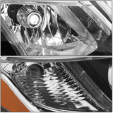 DNA Motoring OEM-HL-0125-L Black Housing Amber Reflector Headlight with LED DRL Compatible with 14-15 Kia Sorento EX/SX (Passenger Side)