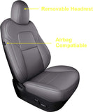INCH EMPIRE Seat Cover Custom Fit for Tesla Model 3 Model Y Synthetic Leather Car Seat Cushion Protector for 2017 2018 2019 2020 2021 2022 All Season Customized (Grey Y)