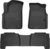 Husky Liners Weatherbeater Series | Front & 2nd Seat Floor Liners - Black | 95671 | Fits 2019-2021 Infiniti QX80/Nissan Armada 4 Pcs