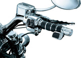 Kuryakyn 6212 Premium ISO Handlebar Grips with Standard Throttle Boss for Dual Cable Throttle Control: 1982-2019 Harley-Davidson Motorcycles, Chrome, 1 Pair