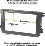 Scosche Install Centric ICGM13BN Compatible with Select 1999-2002 Select GM Trucks ISO Double DIN Black Complete Basic Installation Solution for Installing an Aftermarket Stereo