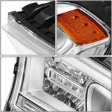 DNA Motoring OEM-HL-0116-L Chrome Housing Factory Style Driver Side Projector Headlight Replacement For 14-20 Durango