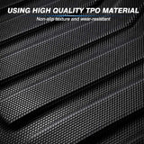 KUST All Weather Floor Mats for 2016-2021 2022 Lexus RX (All Models) / 2018-2021 2022 RXL RX350/RX450h Custom Fit Floor Liners 2 Row Liner Set Black Non-Slip